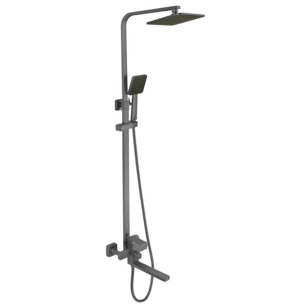 Душевая система Fmark FS81 с изливом Графит FS8145-25Q Душевая система Fmark FS81 с изливом Графит FS8145-25Q