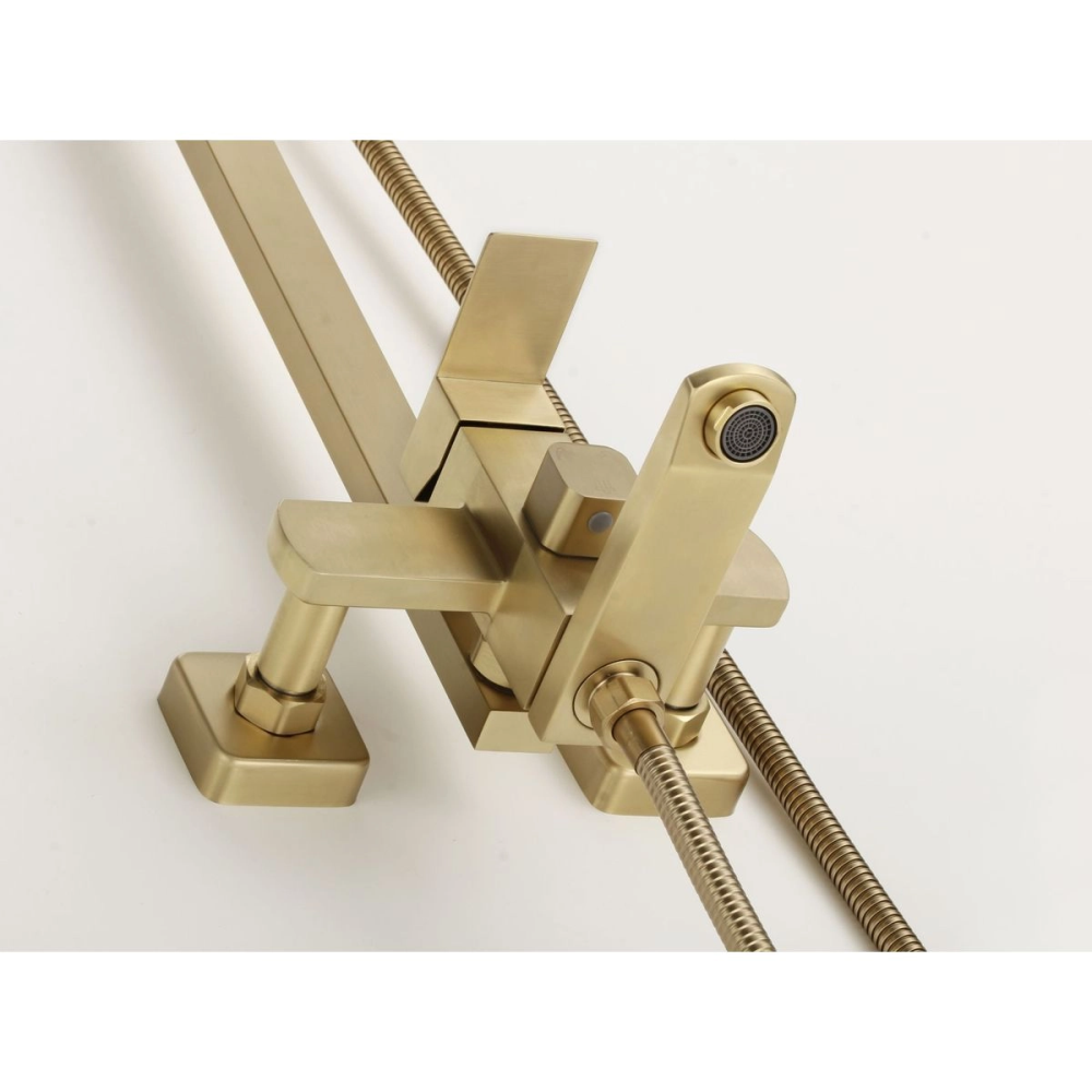 Душевая система Fmark FS81 с изливом Золото матовое FS8145C Душевая система Fmark FS81 с изливом Золото матовое FS8145C — изображение 3