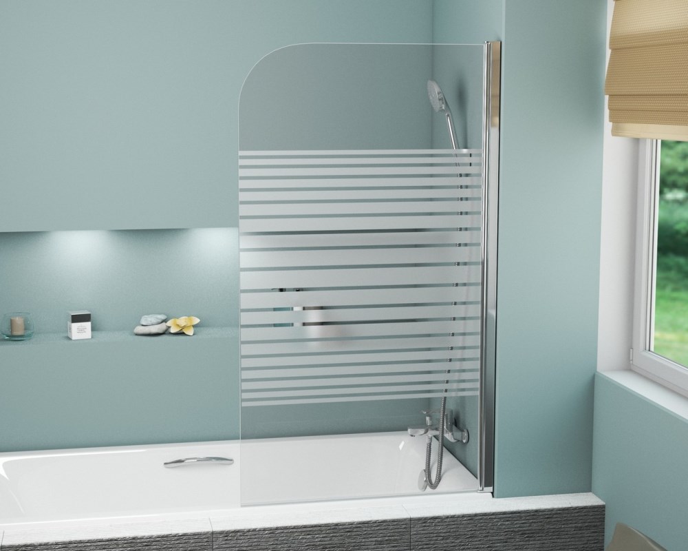 Шторка для ванны Grossman GR-100 80 Хром / С рисунком GR-100P Шторка для ванны Grossman GR-100 80 Хром / С рисунком GR-100P — изображение 2