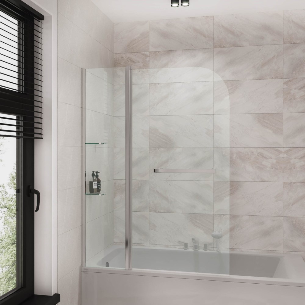 Шторка для ванны Grossman GR-101 110 Хром / Прозрачное GR-101/1 Шторка для ванны Grossman GR-101 110 Хром / Прозрачное GR-101/1 — изображение 2