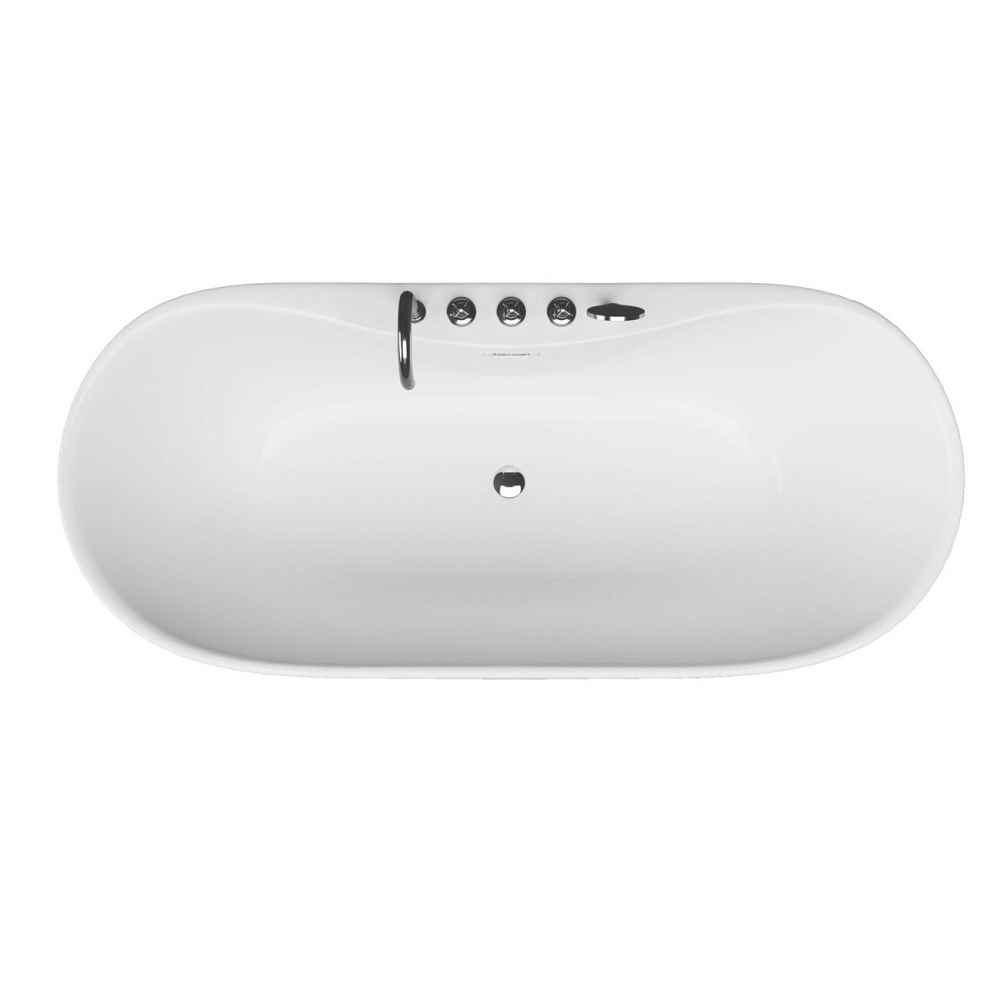 Ванна акриловая Grossman Classic 160х75 со смесителем на борту Белый глянцевый GR-12501-1 Ванна акриловая Grossman Classic 160х75 со смесителем на борту Белый глянцевый GR-12501-1 — изображение 2