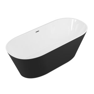 Ванна акриловая Grossman Forta 170х75 Белый / Черный GR-1503MB