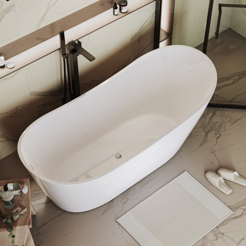 Ванна акриловая Grossman Galaxy 169х75 Белый матовый GR-2102M Ванна акриловая Grossman Galaxy 169х75 Белый матовый GR-2102M — изображение 2