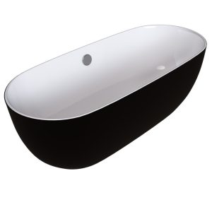 Ванна акриловая Grossman Classic 160х80 Белый / Черный GR-2502MB Ванна акриловая Grossman Classic 160х80 Белый / Черный GR-2502MB