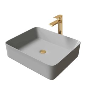 Раковина накладная Grossman Color 48 Серый матовый GR-3016GM