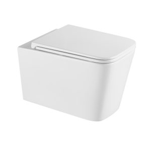 Унитаз подвесной Grossman Tornado с крышкой-сиденье Белый глянцевый GR-4441SQ