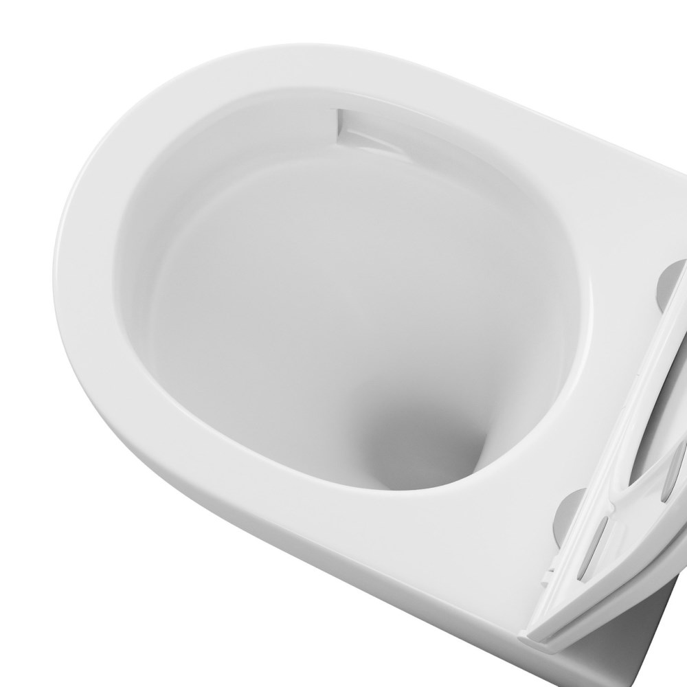 Унитаз подвесной Grossman Tornado с крышкой-сиденье Белый матовый GR-4457MSQ Унитаз подвесной Grossman Tornado с крышкой-сиденье Белый матовый GR-4457MSQ — изображение 3