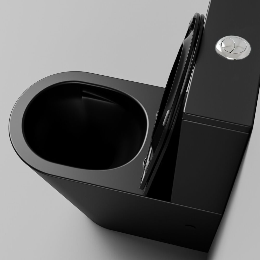 Унитаз-компакт Grossman Tornado Черный матовый GR-4458BMSQ Унитаз-компакт Grossman Tornado Черный матовый GR-4458BMSQ — изображение 2