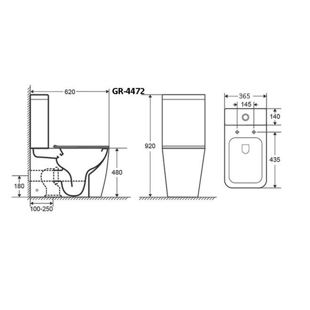 Унитаз-компакт Grossman Style Белый глянцевый GR-4472S Унитаз-компакт Grossman Style Белый глянцевый GR-4472S — изображение 5