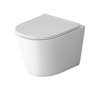 Унитаз подвесной Grossman Tornado с крышкой-сиденье Белый матовый GR-4477MSQ
