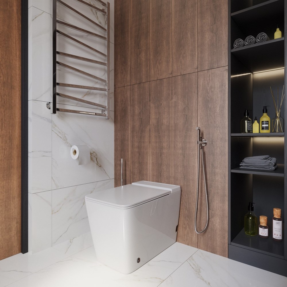 Унитаз приставной Grossman Impuls с крышкой-сиденье Белый глянцевый GR-PR-5501 Унитаз приставной Grossman Impuls с крышкой-сиденье Белый глянцевый GR-PR-5501 — изображение 4