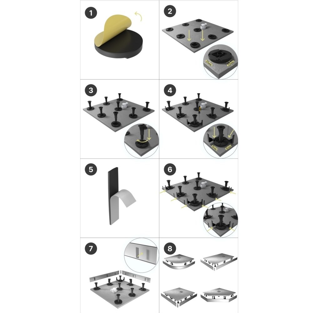 Душевой поддон Grossman Strong 100х100 Белый глянцевый GR-S1100100 Душевой поддон Grossman Strong 100х100 Белый глянцевый GR-S1100100 — изображение 5