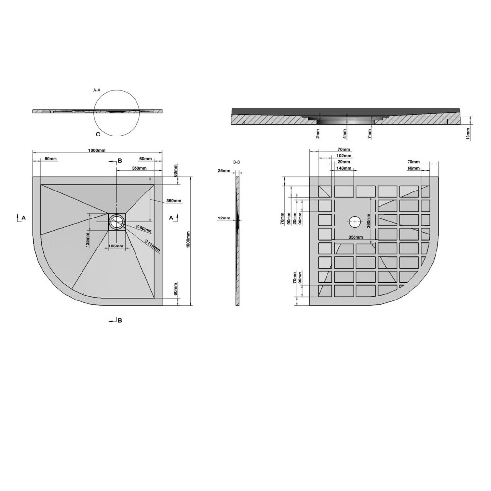 Душевой поддон Grossman Strong 100х100 Белый глянцевый GR-S1100100 Душевой поддон Grossman Strong 100х100 Белый глянцевый GR-S1100100 — изображение 6
