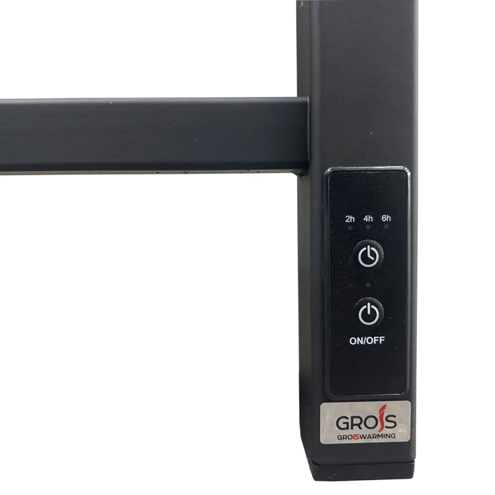 Полотенцесушитель электрический Grois Alex 50х59 Черный матовый GR101 50х60 П6 9005 U Полотенцесушитель электрический Grois Alex 50х59 Черный матовый GR101 50х60 П6 9005 U — изображение 3