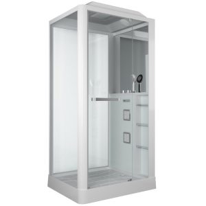 Душевая кабина Grossman Classic 90х110 Белый / Прозрачное GR123(R)