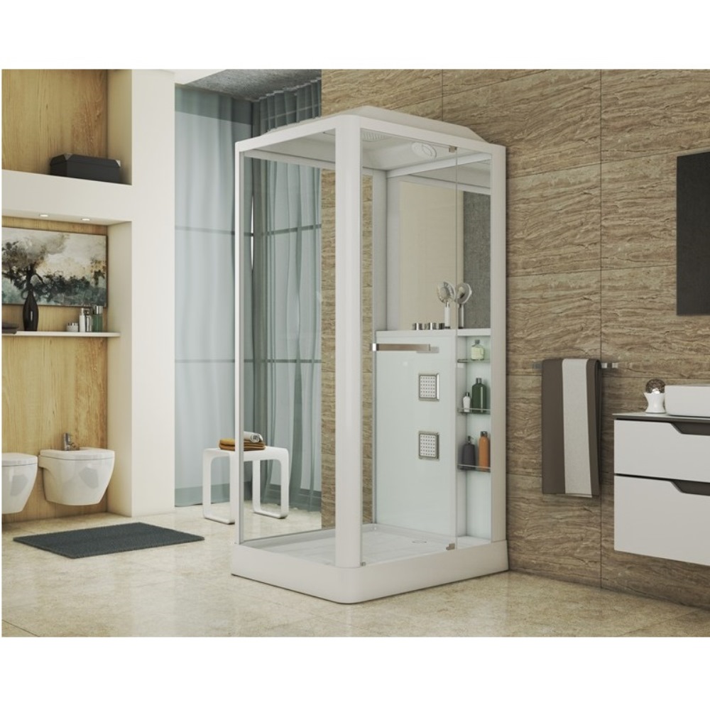 Душевая кабина Grossman Classic 90х110 Белый / Прозрачное GR123(R) Душевая кабина Grossman Classic 90х110 Белый / Прозрачное GR123(R) — изображение 2