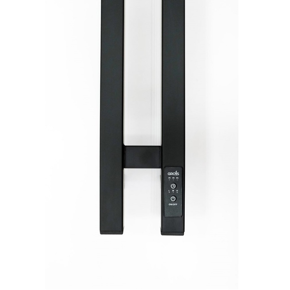 Полотенцесушитель электрический Grois Orso правый 11х120 Черный матовый GR124 11х120 П3 9005 Полотенцесушитель электрический Grois Orso правый 11х120 Черный матовый GR124 11х120 П3 9005 — изображение 3