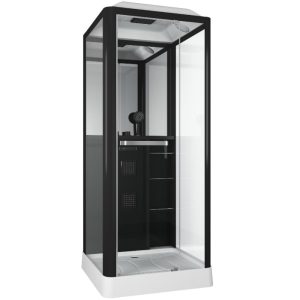 Душевая кабина Grossman Classic 90х90 Черный / Прозрачное GR221