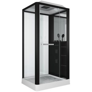 Душевая кабина Grossman Classic 90х110 Черный / Прозрачное GR223