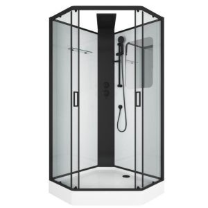 Душевая кабина Grossman Elegans 90х90 Черный / Прозрачное GR251D