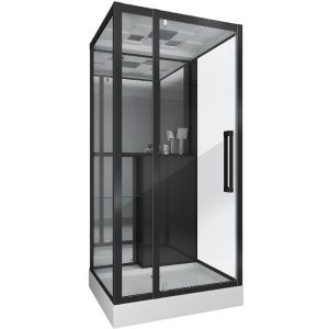 Душевая кабина Grossman Classic 90х90 Черный / Прозрачное GR261