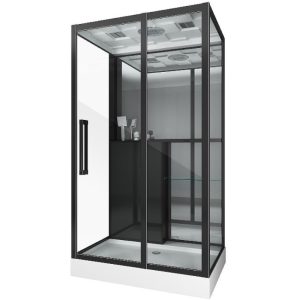 Душевая кабина Grossman Classic 120х82 Черный / Прозрачное GR267