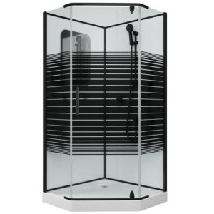 Душевая кабина Grossman Classic 90х90 Черный / С узором GR271D