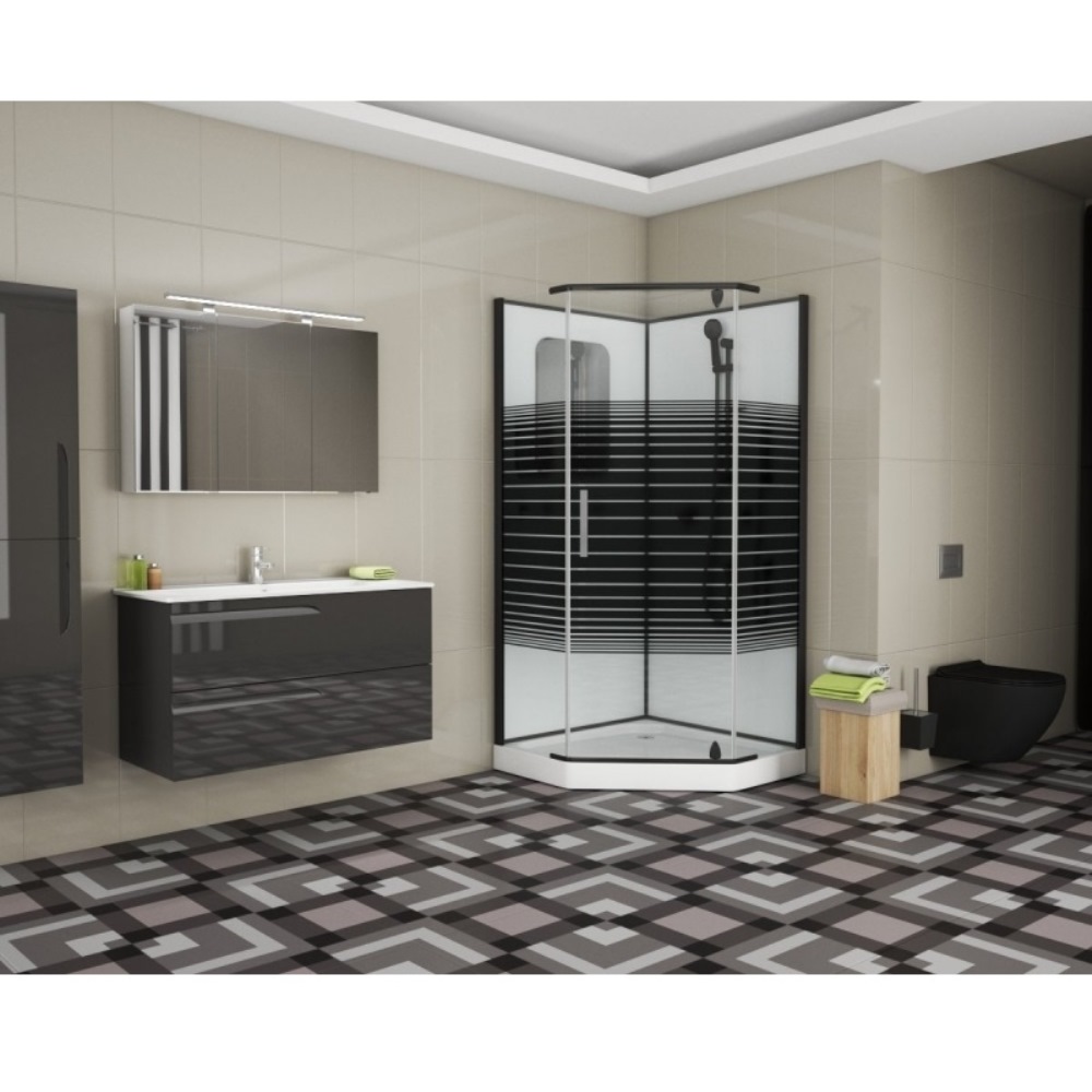 Душевая кабина Grossman Classic 90х90 Черный / С узором GR271D Душевая кабина Grossman Classic 90х90 Черный / С узором GR271D — изображение 3