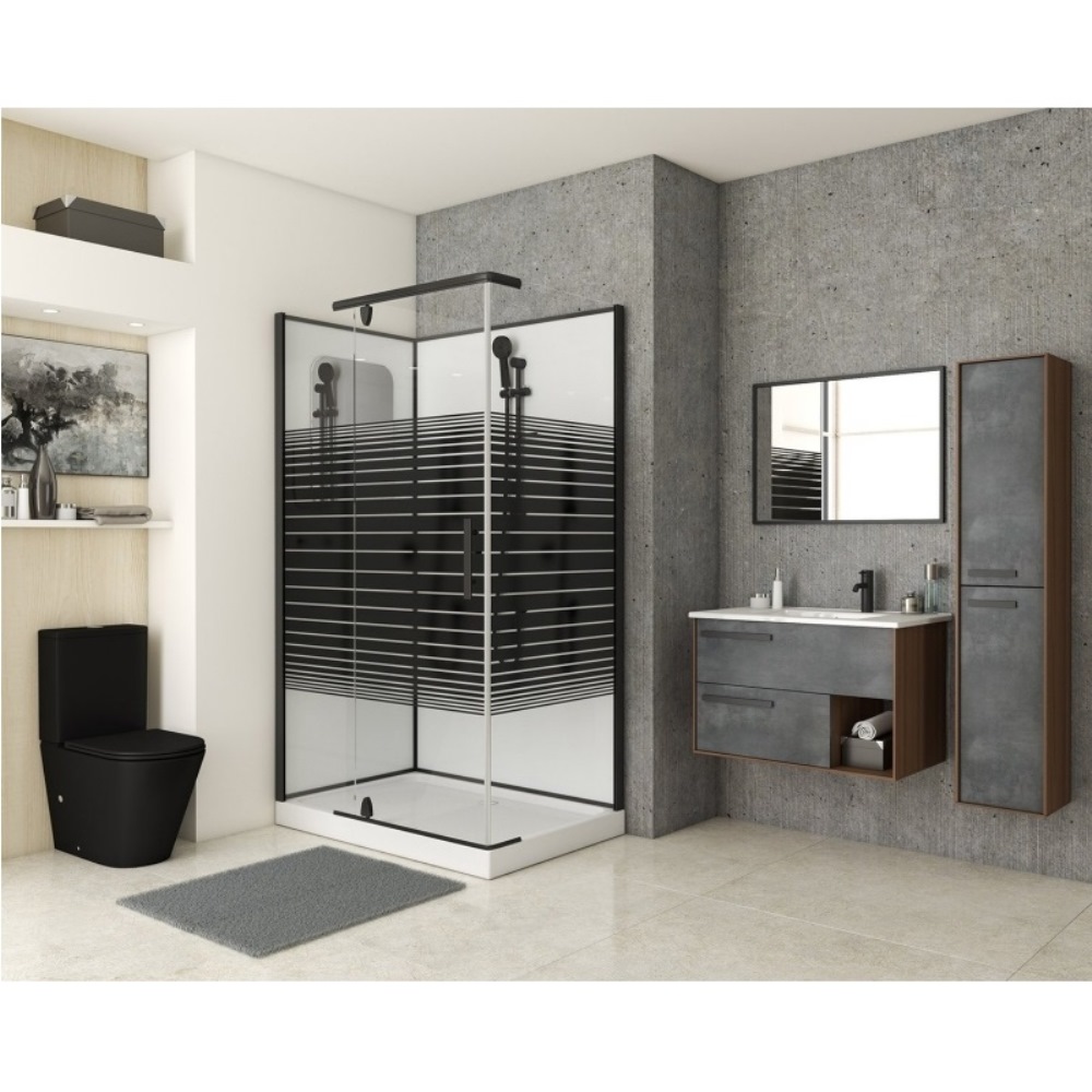 Душевая кабина Grossman Classic 120х80 Черный / С узором GR272QL Душевая кабина Grossman Classic 120х80 Черный / С узором GR272QL — изображение 2