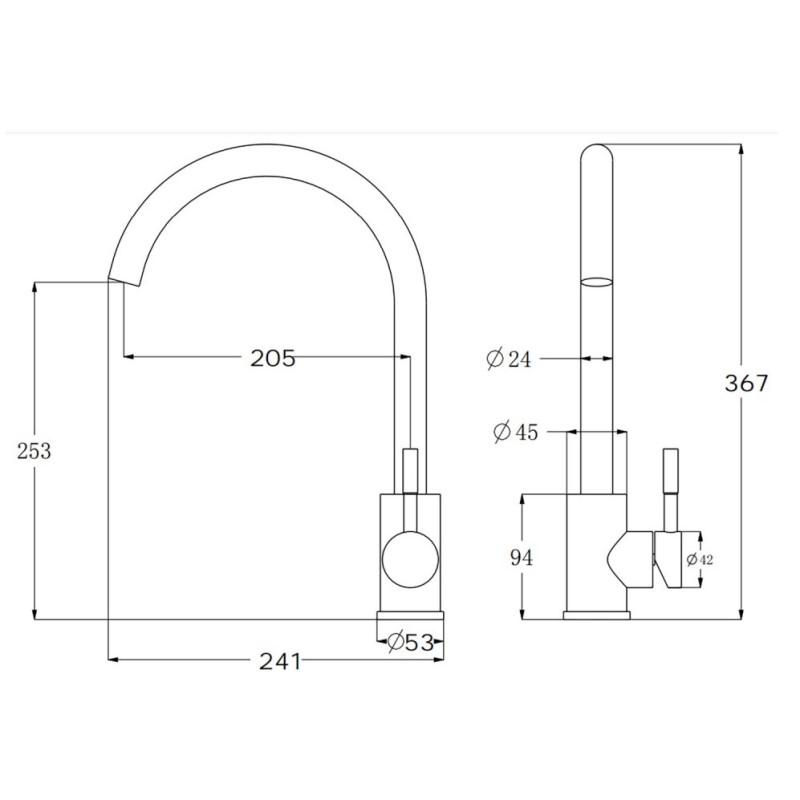 Смеситель для кухни Esko Kitchen Цветные K45 Beige Смеситель для кухни Esko Kitchen Цветные K45 Beige — изображение 2