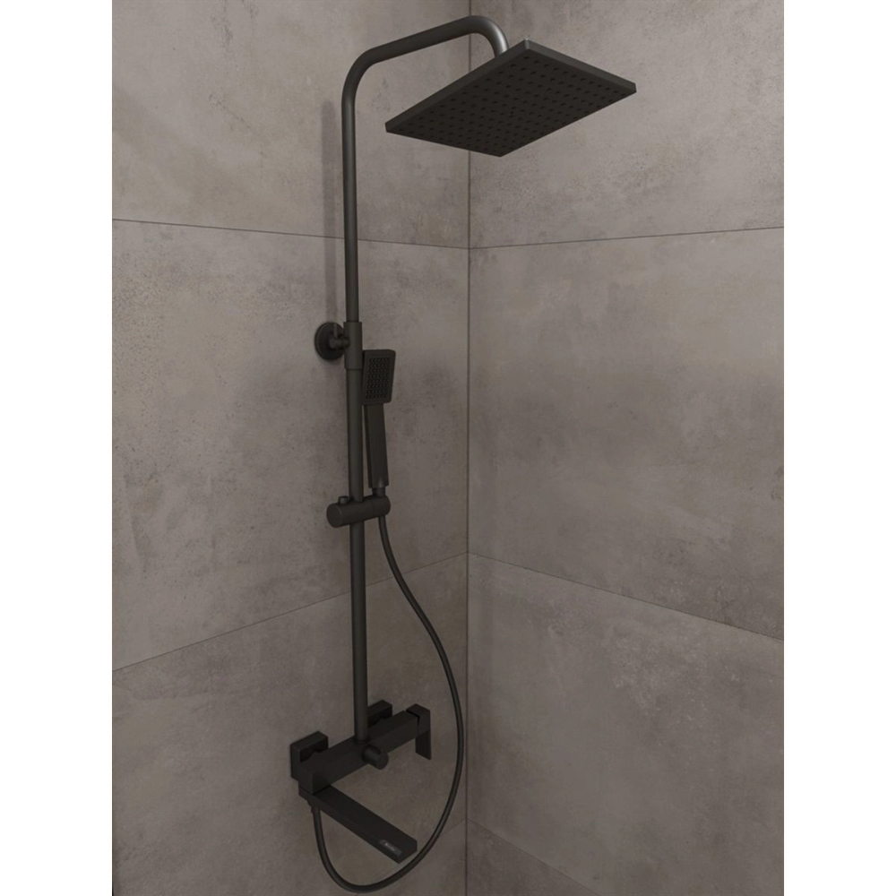 Душевая система Knotlor Stable с изливом Вороненая сталь KN-23/GM Душевая система Knotlor Stable с изливом Вороненая сталь KN-23/GM — изображение 4