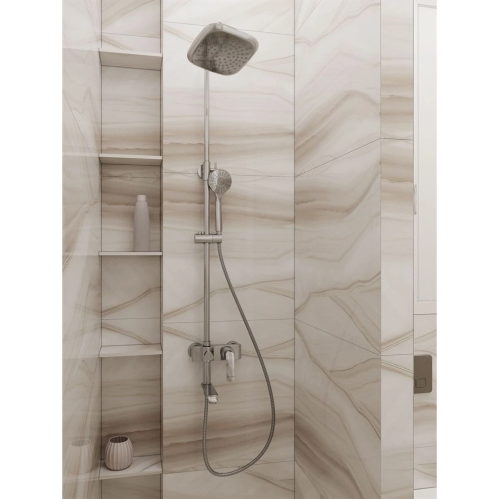 Душевая система Knotlor Finesse с изливом Хром глянцевый KN-43 Душевая система Knotlor Finesse с изливом Хром глянцевый KN-43 — изображение 6