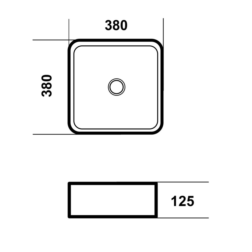 Раковина накладная Grossman Falcon 38 Белый глянцевый GR-3055 Раковина накладная Grossman Falcon 38 Белый глянцевый GR-3055 — изображение 4
