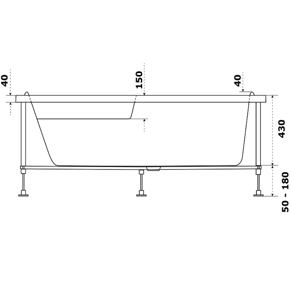 Ванна акриловая Azario Микона 170х110 правая Белый МИВ0004 Ванна акриловая Azario Микона 170х110 правая Белый МИВ0004 — изображение 3