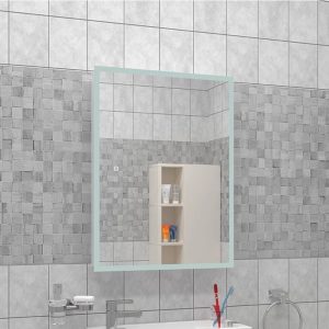 Шкаф зеркальный Агата Reflex 50 с сенсором Белый МВК127