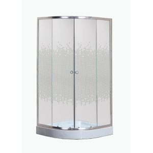 Душевой уголок Niagara Eco 90х90 с поддоном Хром / С рисунком NG-001-14 Душевой уголок Niagara Eco 90х90 с поддоном Хром / С рисунком NG-001-14