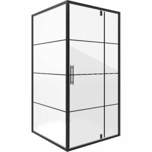 Душевой уголок Niagara Nova 90х90 Черный / Прозрачное NG-0290-08BLACK