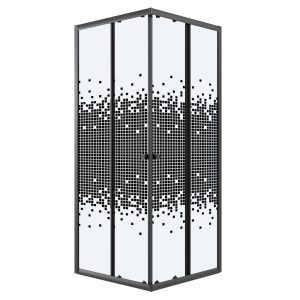 Душевой уголок Niagara Eco 88х88 Черный / С рисунком NG-1009-14QBLACK Душевой уголок Niagara Eco 88х88 Черный / С рисунком NG-1009-14QBLACK