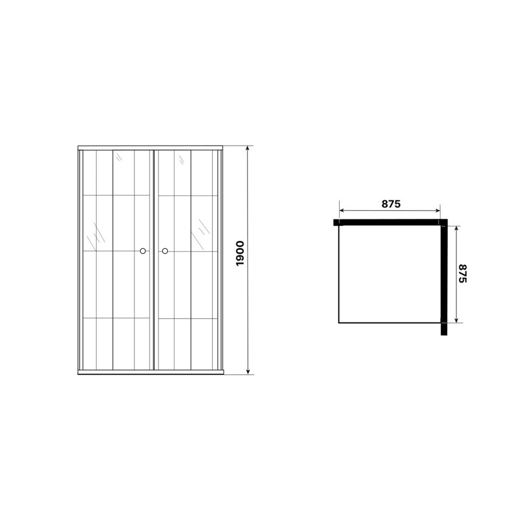 Душевой уголок Niagara Eco 88х88 Черный / Прозрачное NG-1009-14QKL Душевой уголок Niagara Eco 88х88 Черный / Прозрачное NG-1009-14QKL — изображение 5