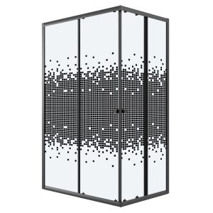 Душевой уголок Niagara Eco 98х78 Черный / С рисунком NG-1018-14QBLACK Душевой уголок Niagara Eco 98х78 Черный / С рисунком NG-1018-14QBLACK