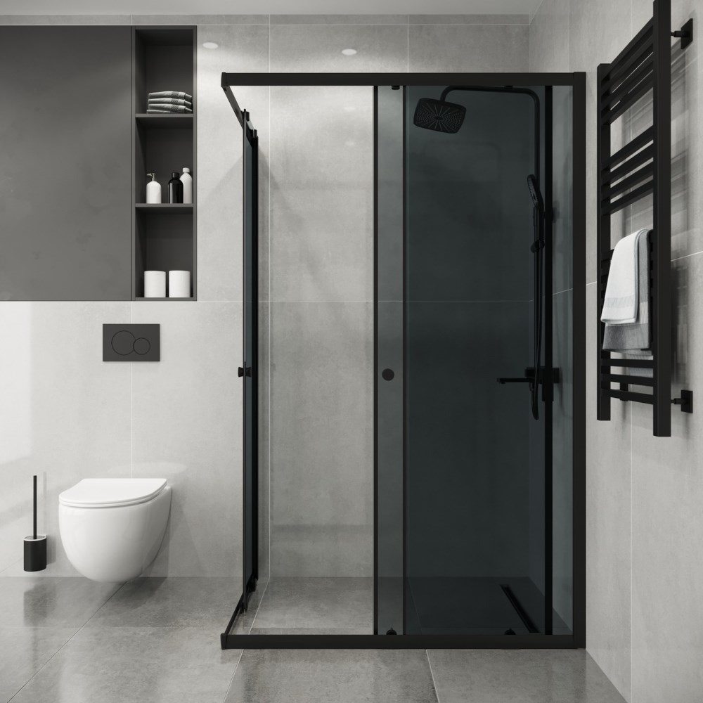Душевой уголок Niagara Eco 98х78 Черный / Тонированное NG-1018-14QT Душевой уголок Niagara Eco 98х78 Черный / Тонированное NG-1018-14QT — изображение 4