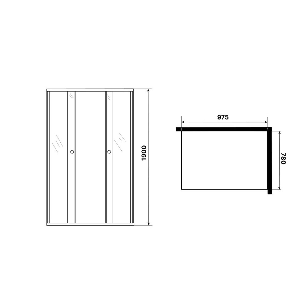 Душевой уголок Niagara Eco 98х78 Черный / Тонированное NG-1018-14QT Душевой уголок Niagara Eco 98х78 Черный / Тонированное NG-1018-14QT — изображение 5