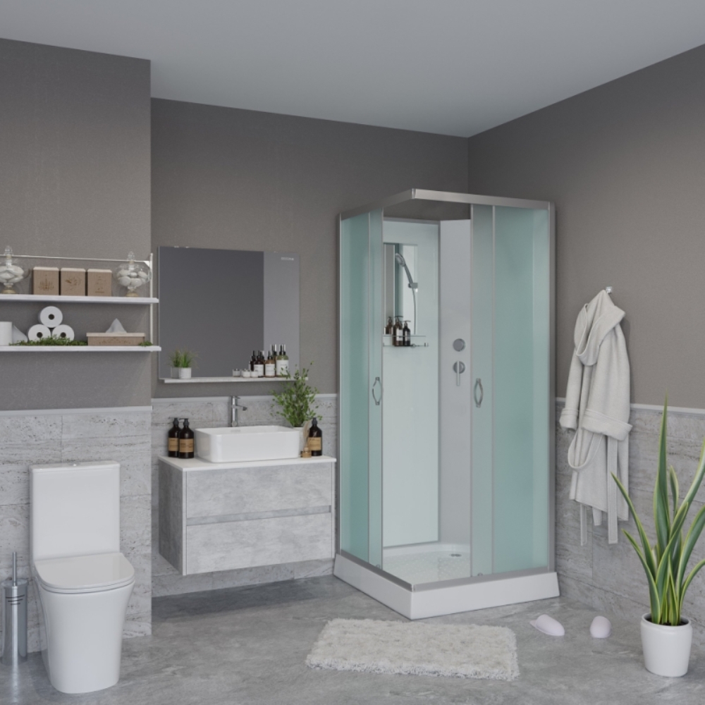 Душевая кабина Niagara Classic 90х90 Хром / Матовое NG-1101-14BK Душевая кабина Niagara Classic 90х90 Хром / Матовое NG-1101-14BK — изображение 2