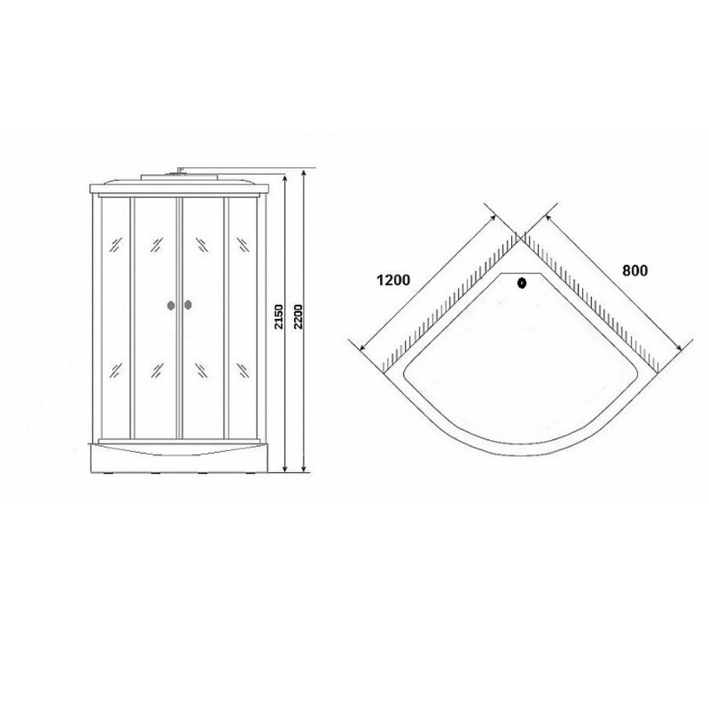 Душевая кабина Niagara Ultra 120х80 правая Черный / Тонированное NG-1903-01R Душевая кабина Niagara Ultra 120х80 правая Черный / Тонированное NG-1903-01R — изображение 4