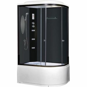 Душевая кабина Niagara Ultra 120х80 Черный / Прозрачное NG-214-01LN
