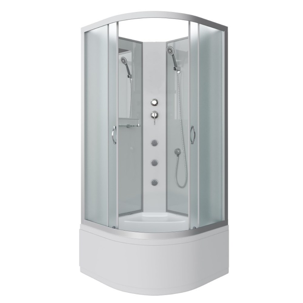 Душевая кабина Niagara Classic 80х80 Хром / Матовое NG-2307-14BKG Душевая кабина Niagara Classic 80х80 Хром / Матовое NG-2307-14BKG