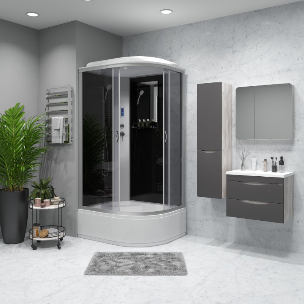 Душевая кабина Niagara Classic 120х80 левая Хром / Тонированное NG-2510-14LP Душевая кабина Niagara Classic 120х80 левая Хром / Тонированное NG-2510-14LP — изображение 2