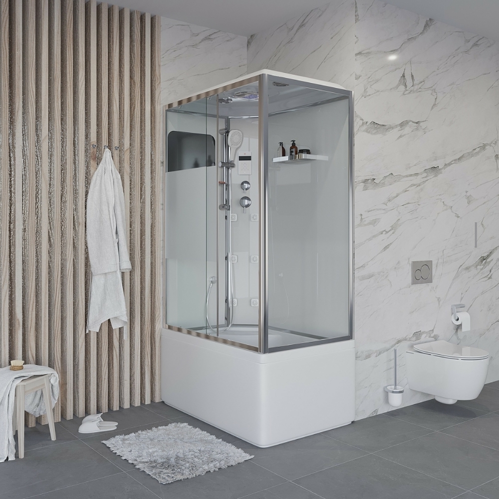 Душевая кабина Niagara Ultra 120х80 левая Хром / Прозрачное NG-307-01L Душевая кабина Niagara Ultra 120х80 левая Хром / Прозрачное NG-307-01L — изображение 3