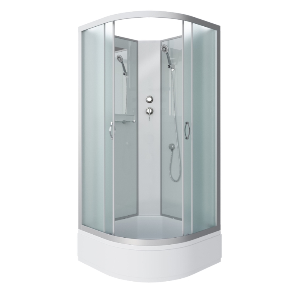 Душевая кабина Niagara Classic 100х100 Хром / Матовое NG-3302-14BK Душевая кабина Niagara Classic 100х100 Хром / Матовое NG-3302-14BK