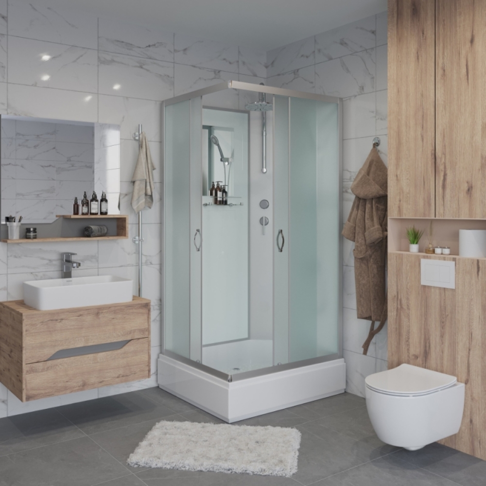 Душевая кабина Niagara Classic 90х80 Хром / Матовое NG-33984-14QBKT Душевая кабина Niagara Classic 90х80 Хром / Матовое NG-33984-14QBKT — изображение 2